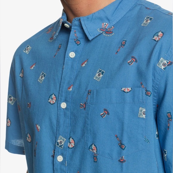 Quicksilver 4th of July Short Sleeve Shirt - Picture 3 of 10